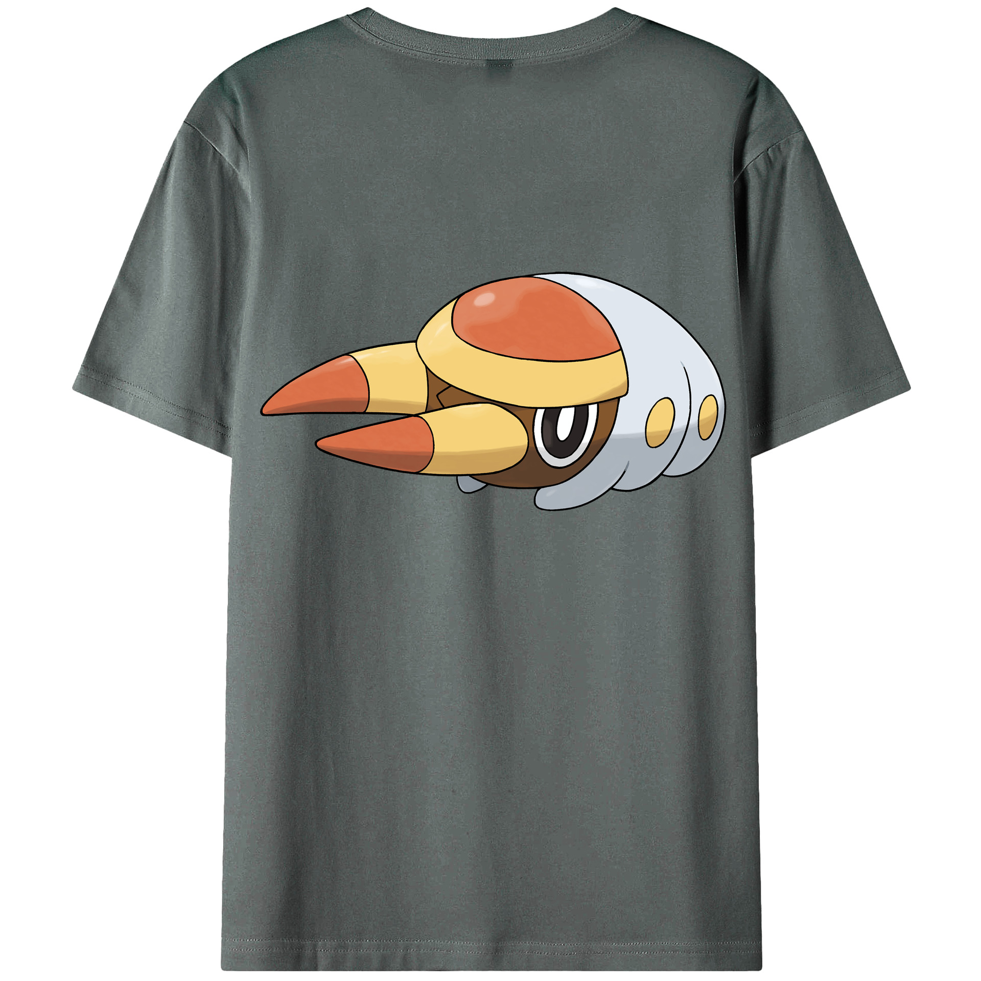 （画像用） ポケットモンスター Pokémon 綿100％ メンズ半袖Tシャツ（バックプリント） 通気性